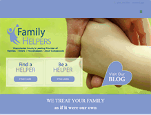 Tablet Screenshot of familyhelpers.com